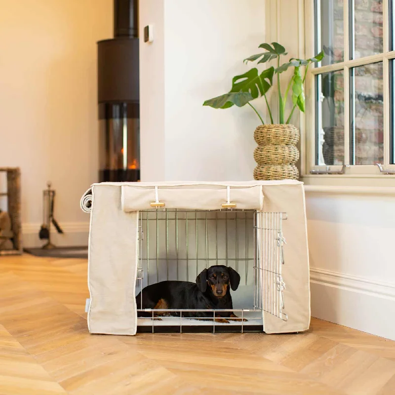 Dog Crate Cover In Savanna Oatmeal by Lords & Labradors