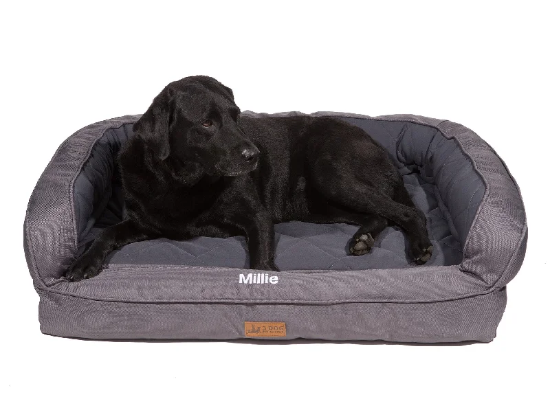 EZ-Wash Softshell Headrest Memory Foam Dog Bed