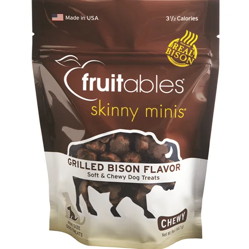 Fruitables Skinny Minis Grilled Bison Flavor Dog Treats