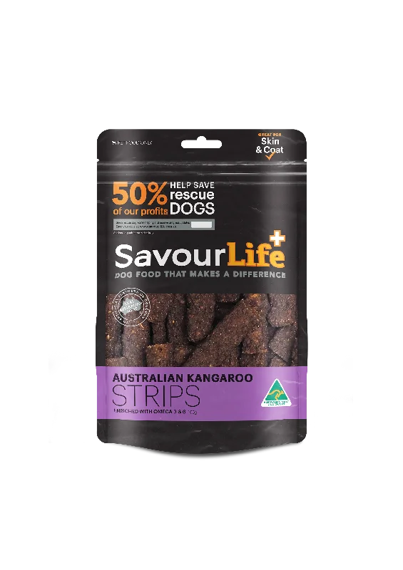 SavourLife Dog Treat Australian Kangaroo Strips 165g