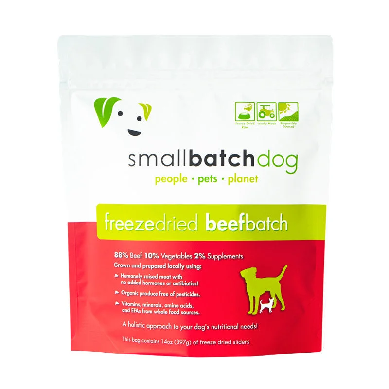 SmallBatch Beef Sliders Freeze Dried Dog Food