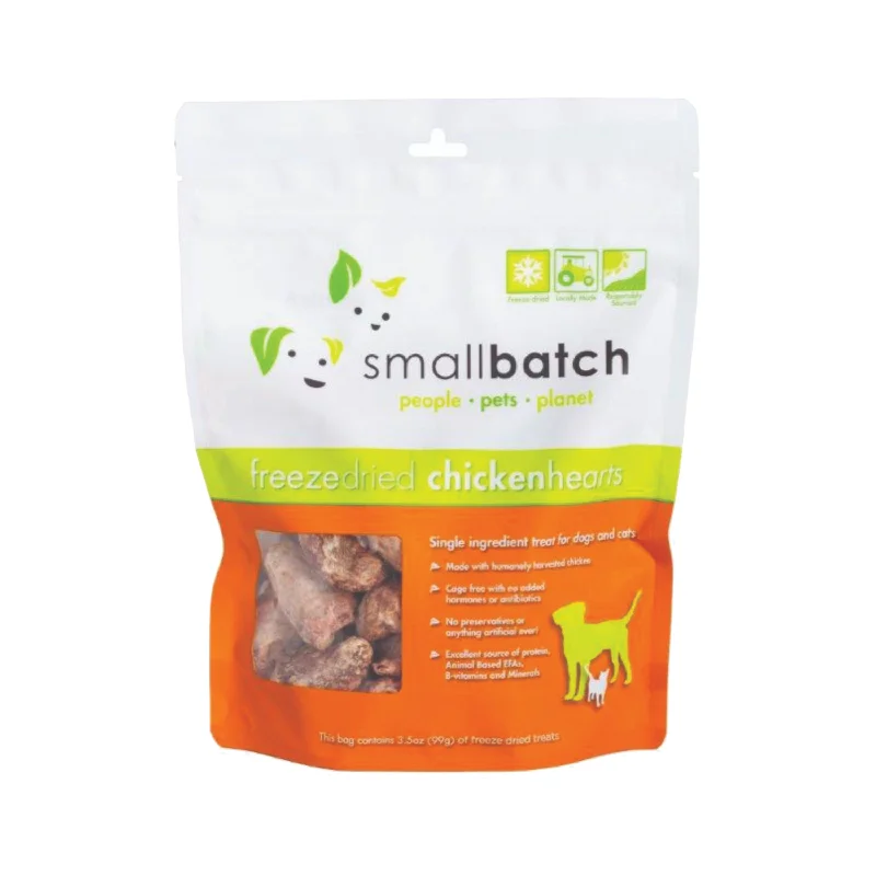 Smallbatch Freeze Dried Chicken Heart Treat 3.5oz