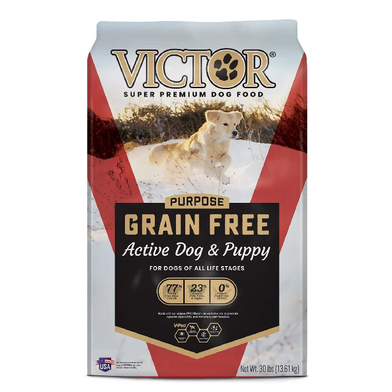 Victor Grain Free Active Dog & Puppy Dry Dog Food, 30lb