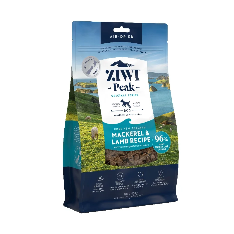 Ziwi Peak Dog Food Air Dried Mackerel & Lamb